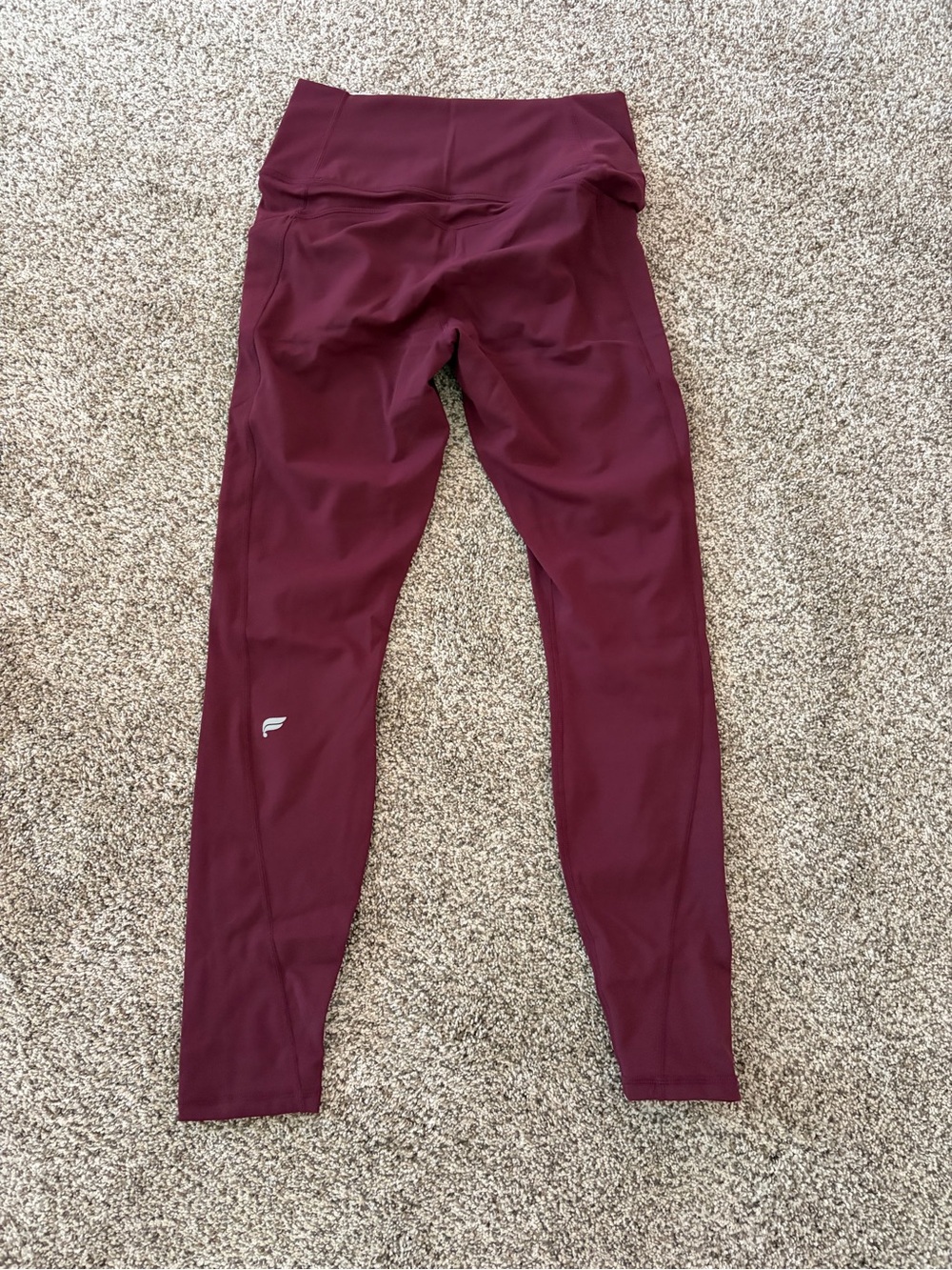 Fabletics Oasis PureLuxe High-Waist Legging with Pocket - Dark Red - Picture 3 of 3
